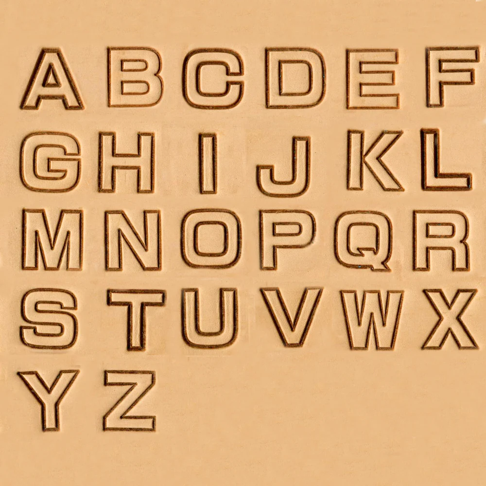 Block Alphabet Stamp Set - 19 mm (3/4")